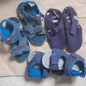 Kids Blue and Gray Sandals
